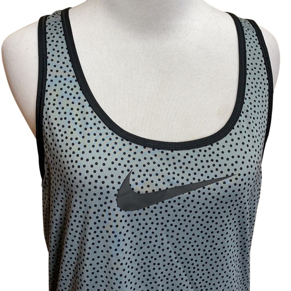 Nike Pro Polka Dot Swish Racerback Tank Top Large - Picture 2 of 9